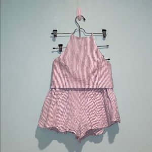 Two Piece Blue Stripe Set